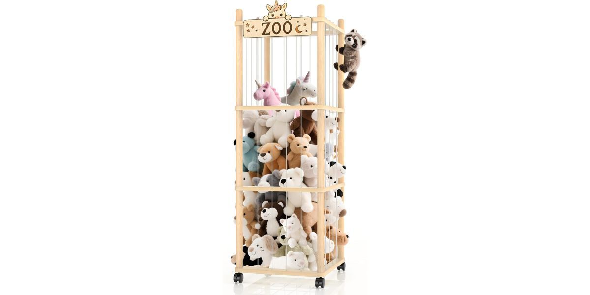 Stuffed Animal Storage Zoo Tower