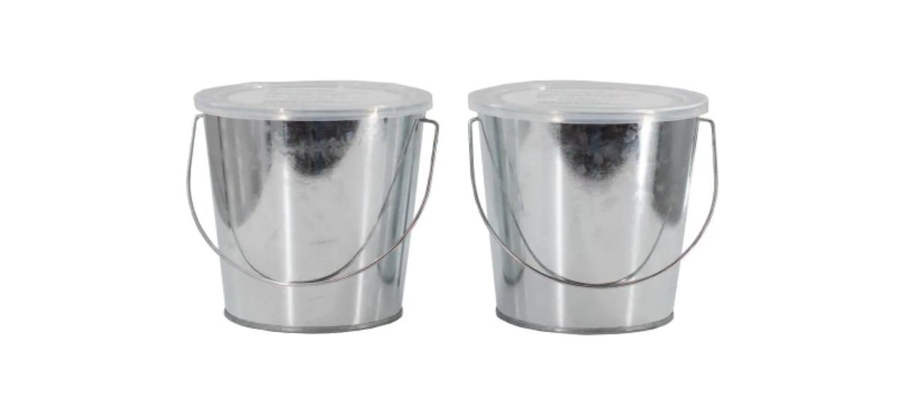 StyleWell Metal Bucket Citronella Candles