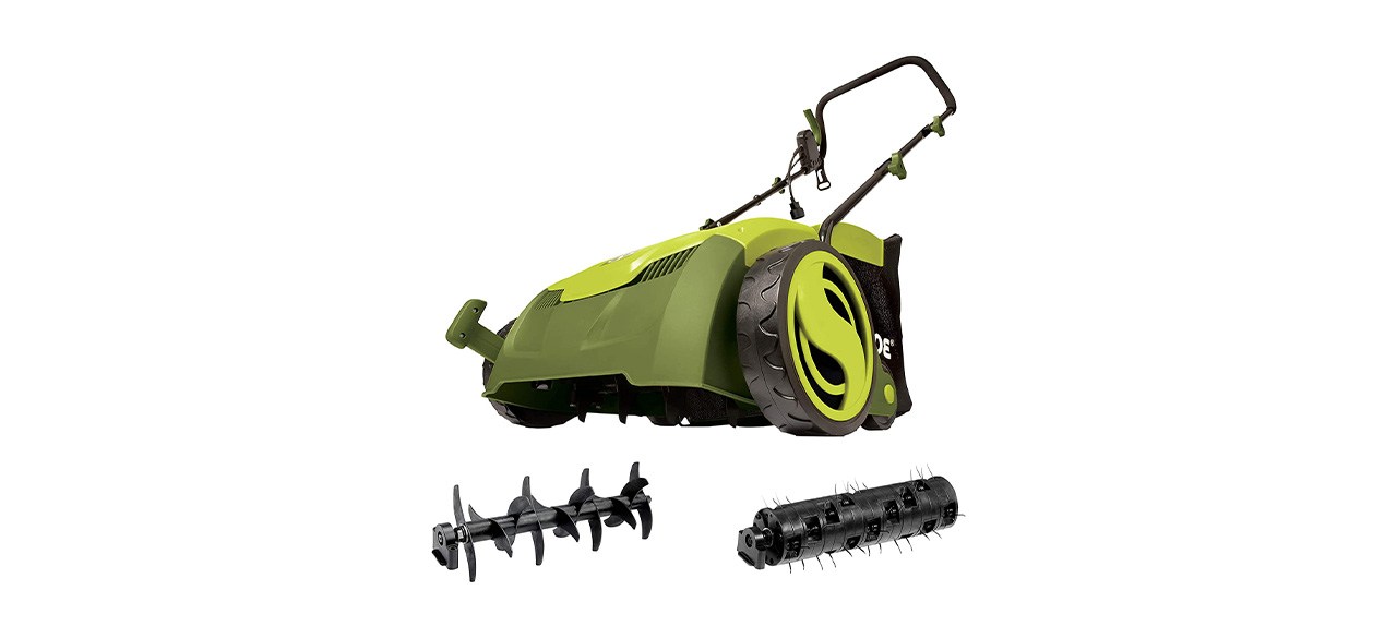 Sun Joe 13-inch 12-Amp Electric Scarifier Plus Lawn Dethatcher With Collection Bag