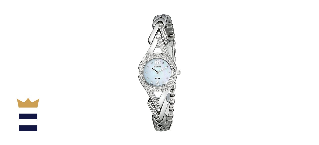 Swarovski Crystal-Accented Solar Watch