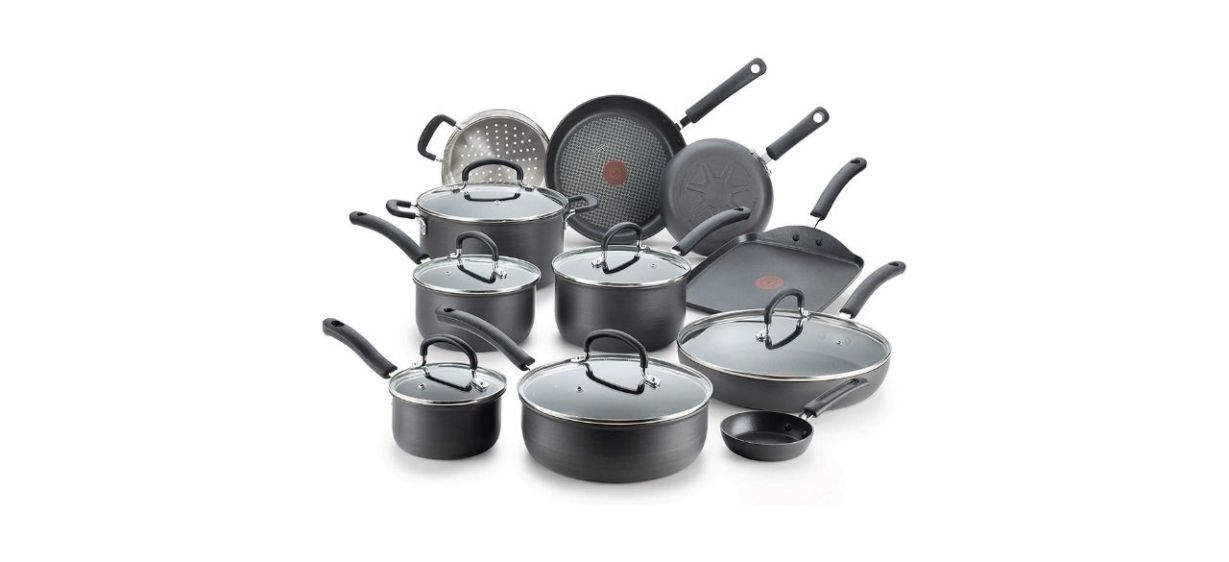 T-Fal Ultimate Hard-Anodized Nonstick 17-Piece Cookware Set
