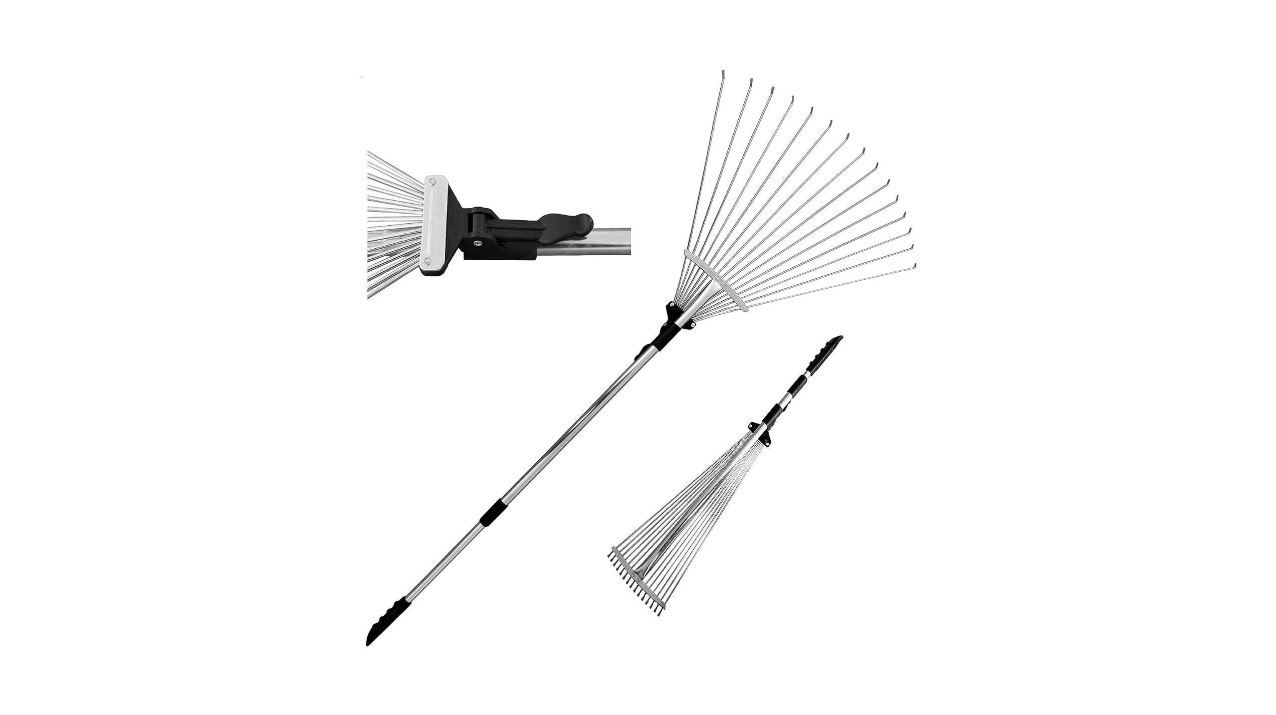 Tabor Tools Adjustable Metal Rake