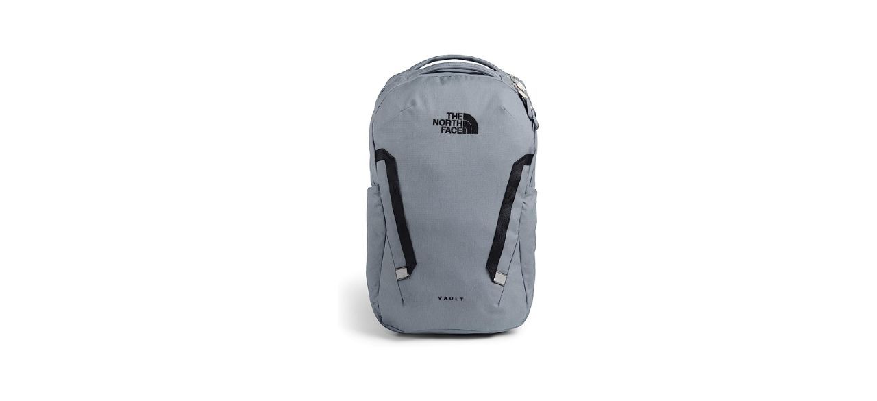 a light gray backpack