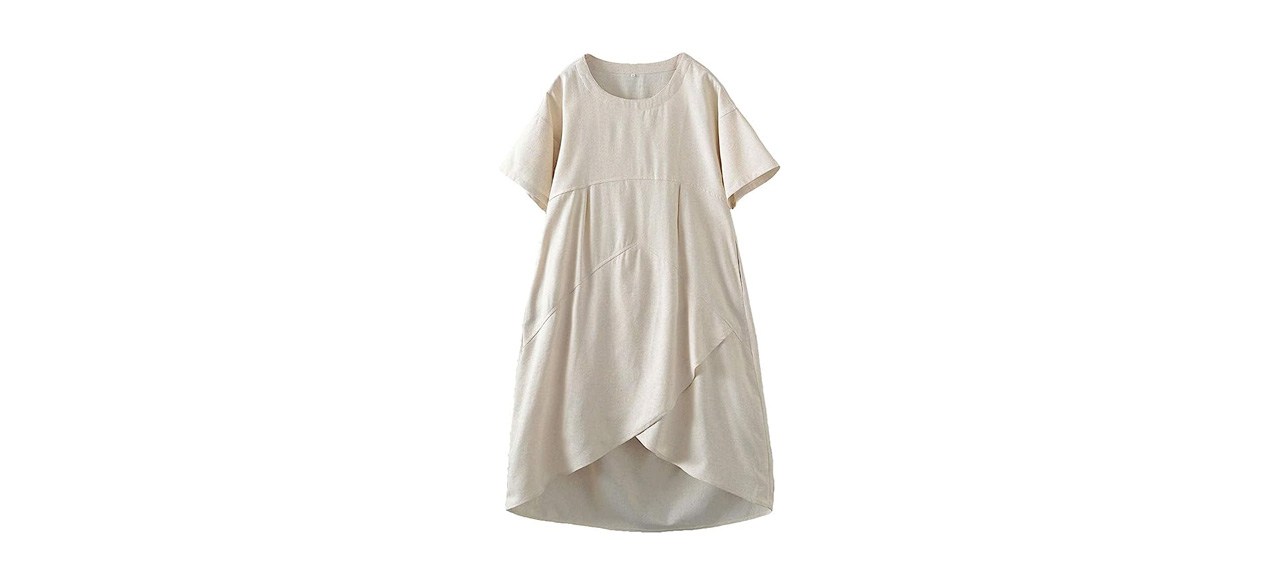 Best Tebreux Women's Linen Oversized Dress