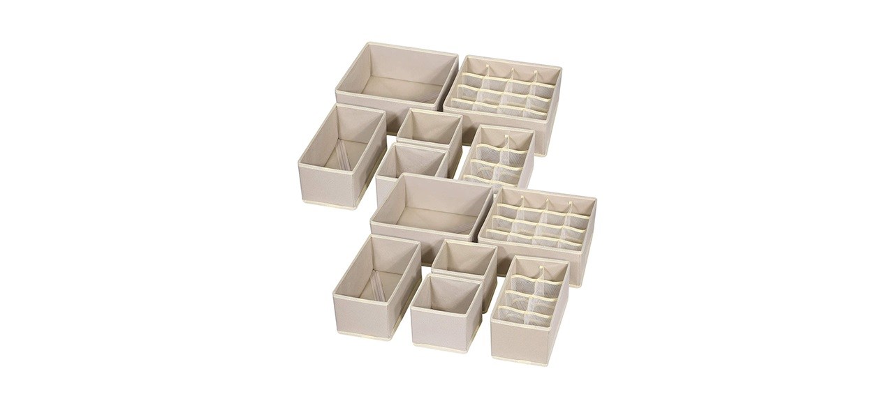 Tenabort 12 Pack Foldable Drawer Organizer Dividers