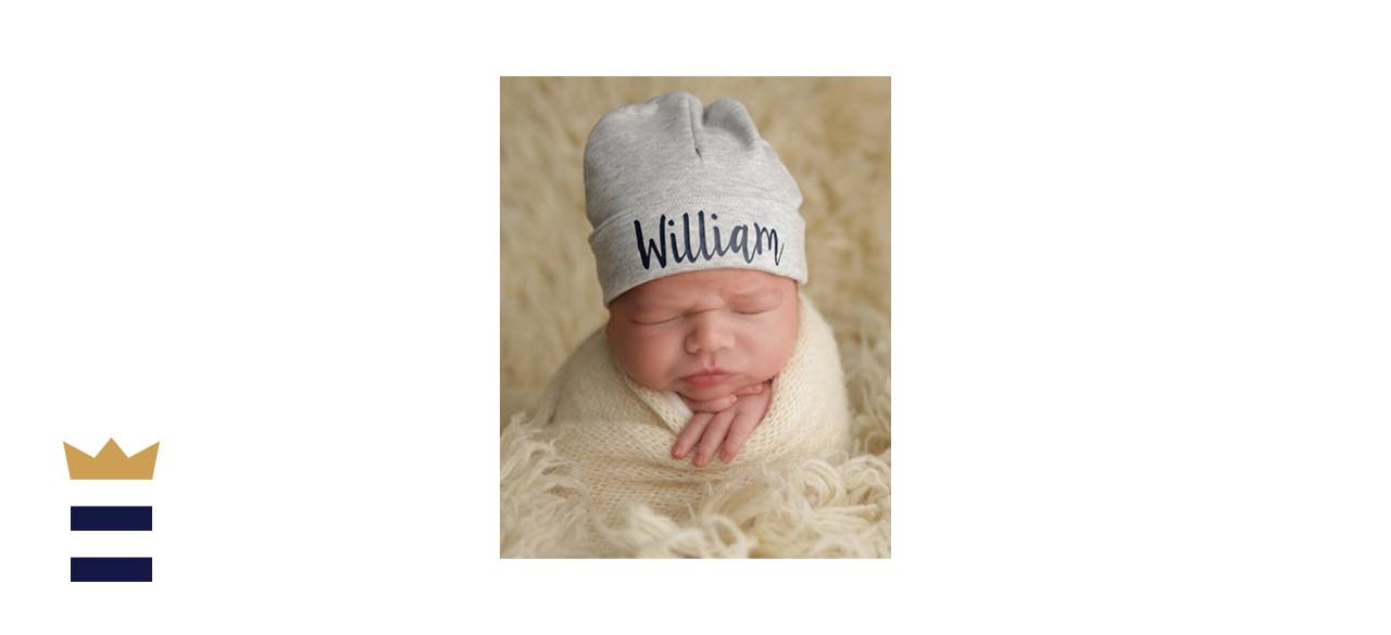 The Monogramd Prep Personalized Newborn Hat