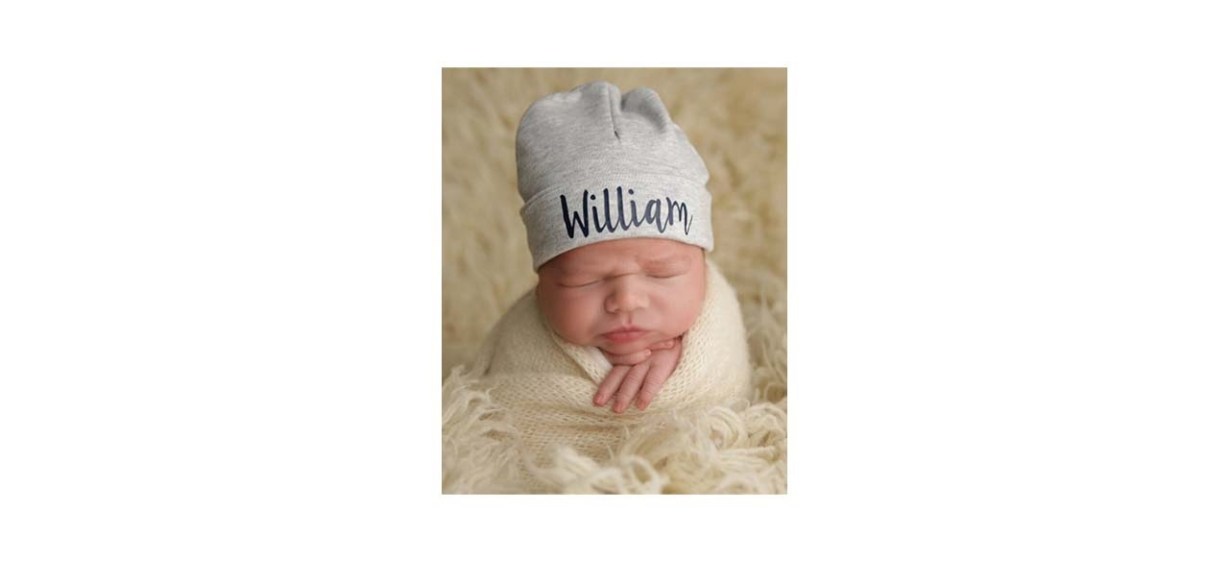 The Monogrammed Prep Personalized Newborn Hat