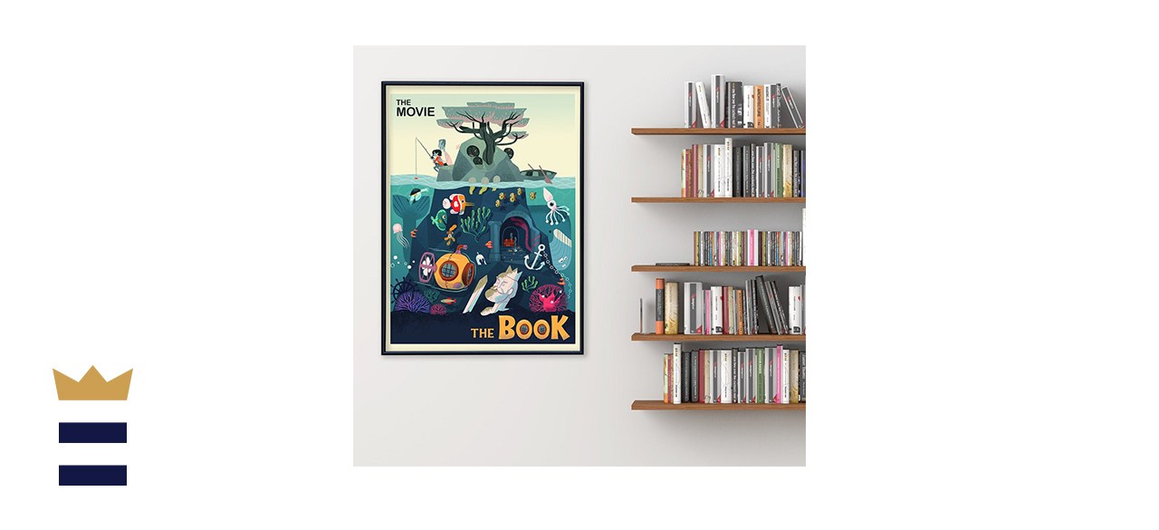 The Movie vs. The Book Original Literary Art Print