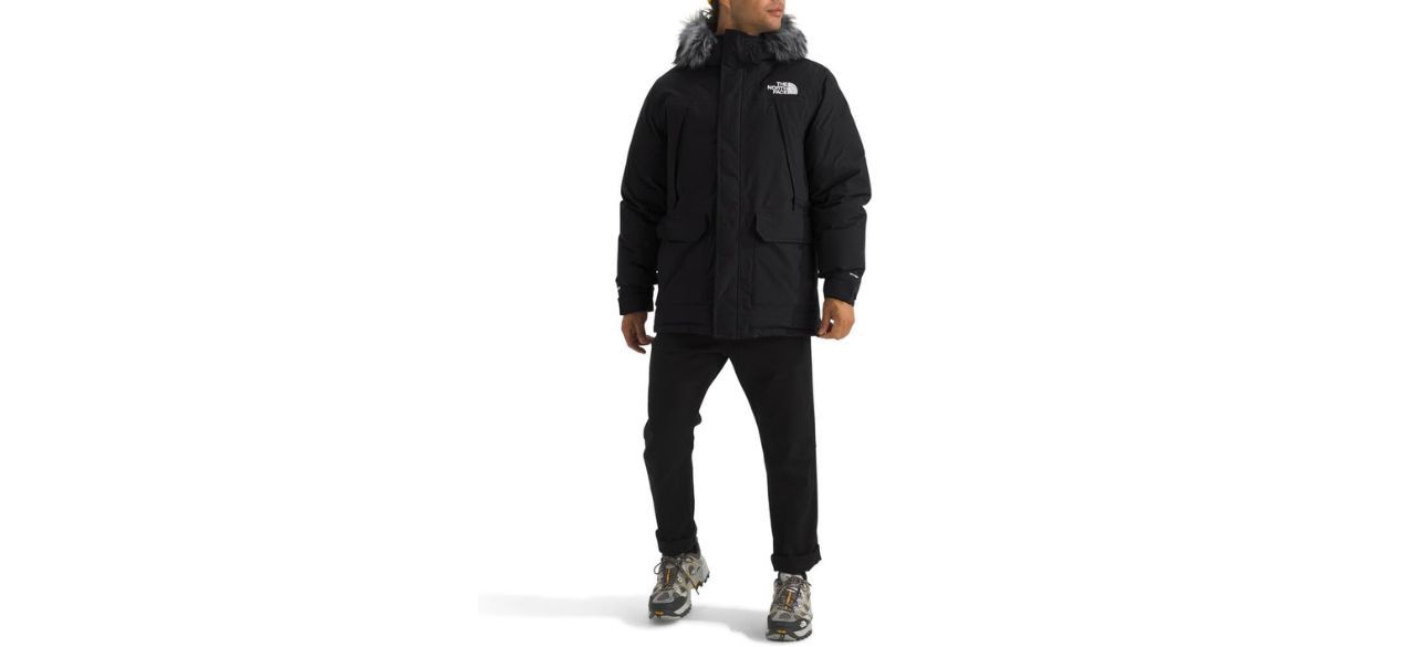 The North FaceMen's McMurdo Parka on white background