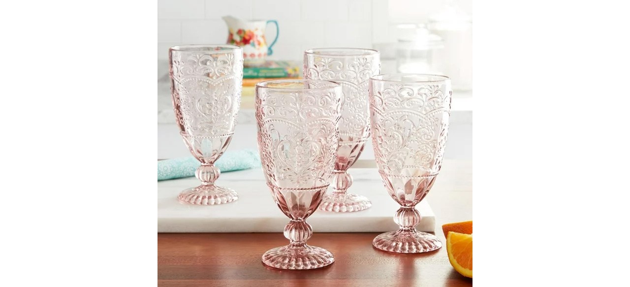 The Pioneer Woman Amelia Glass Goblets