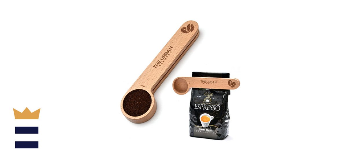 The Urban Element Wooden Coffee Scoop and Bag Clip