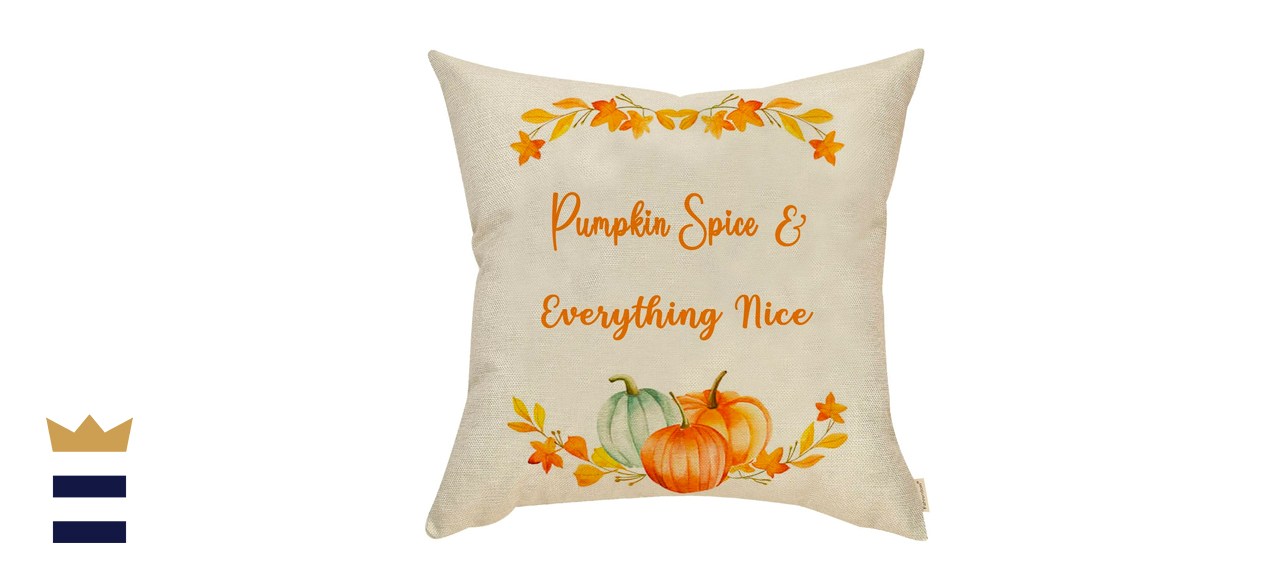 Fahrendom Fall Farmhouse Home Décor Pumpkin Decorative Throw Pillow