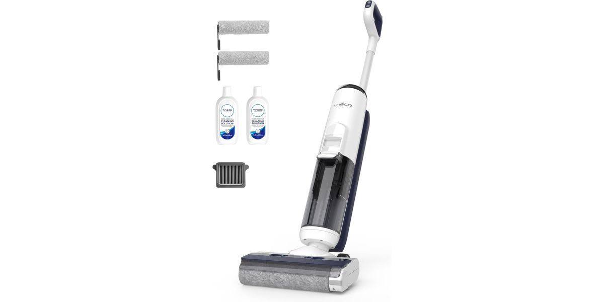 Tineco iFLOOR 5 Breeze Complete Wet Dry Vacuum Cordless Floor Washer on white background