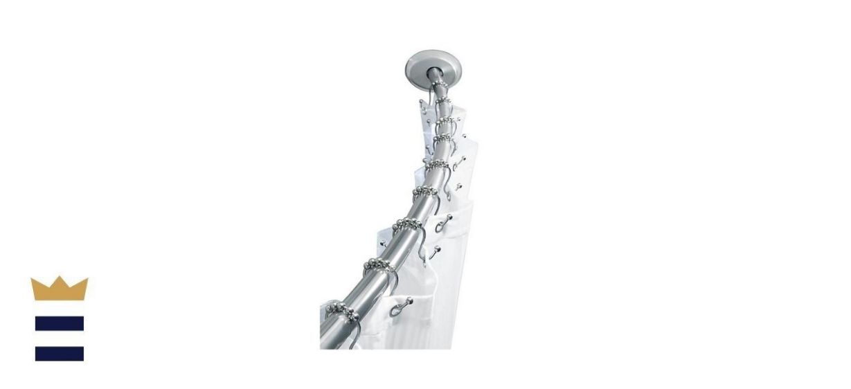 TITAN™ Stainless Steel Dual Install Curved Shower Rod in Chrome