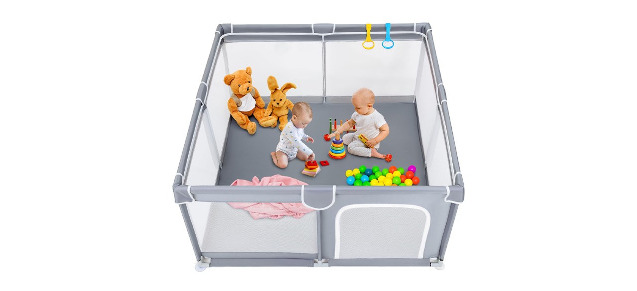 Todale Baby Playpen for Toddlers on white background