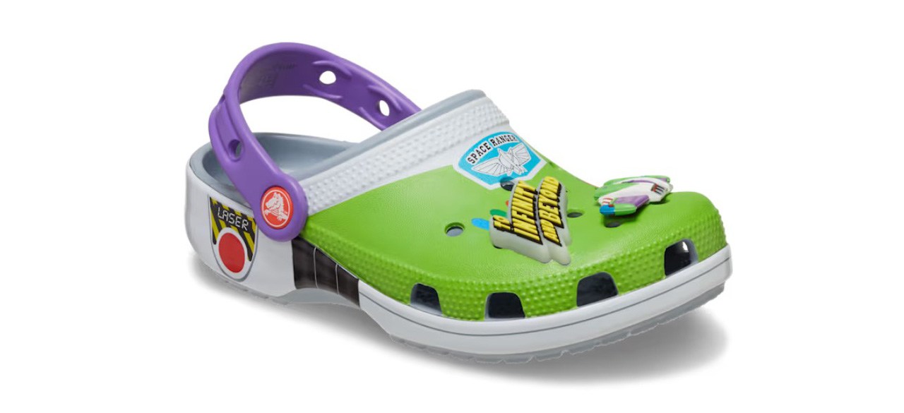 Toddlers' Buzz Lightyear Classic Clog on white background