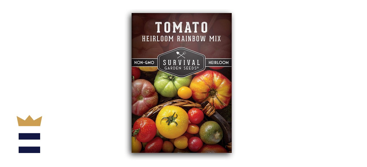 Survival Garden Seeds - Heirloom Rainbow Mix Tomato Seed for Planting