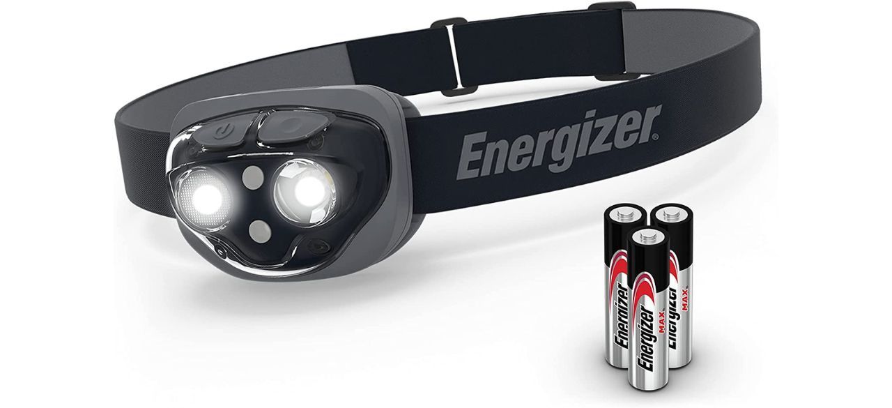 the Energizer LED Headlamp Flashlight and some batteries