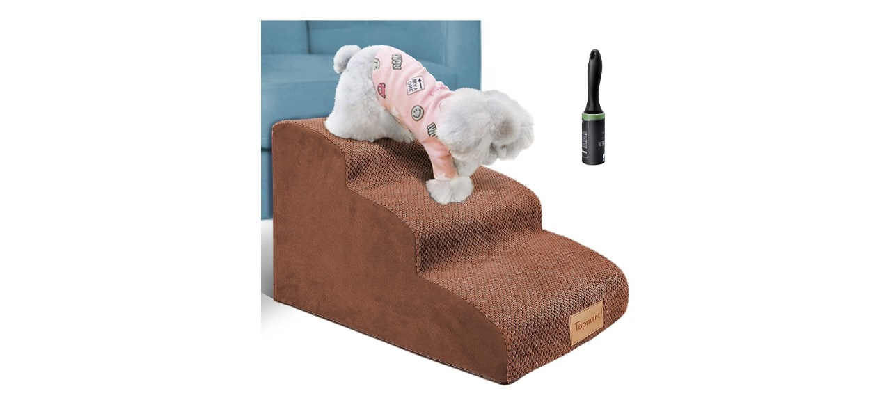 Topmart 3 Tier Foam Dog Ramp Steps