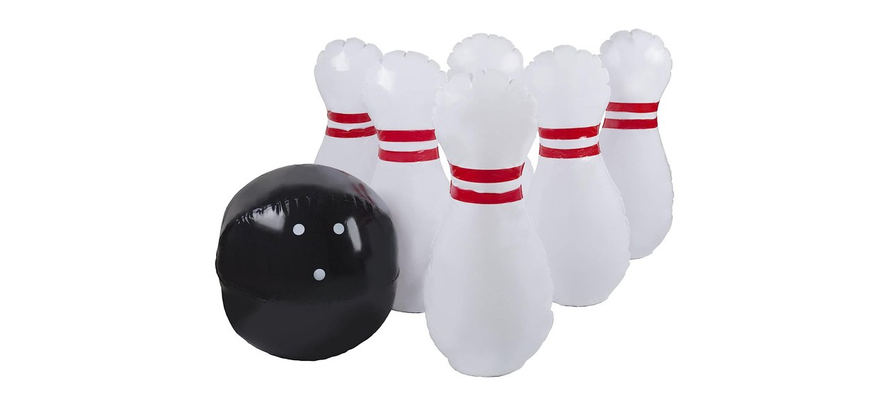 Hey! Play! Kids Giant Inflatable Bowling Game Set