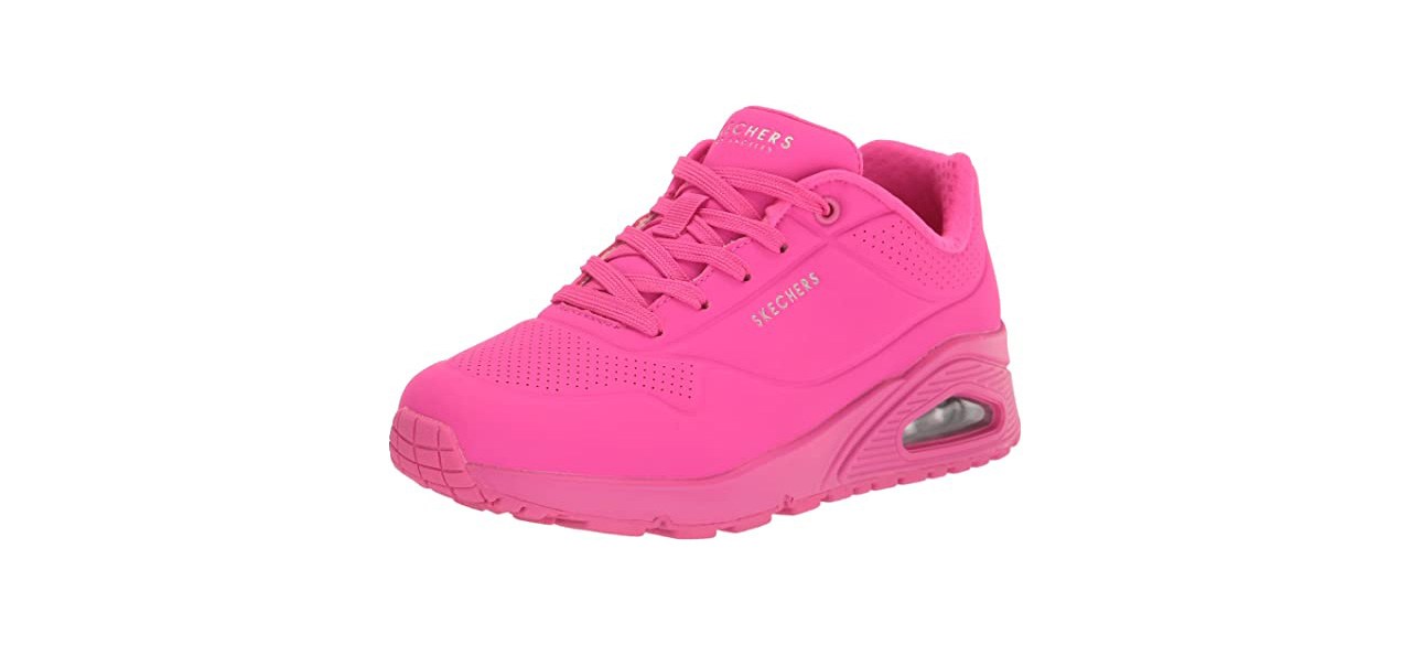 Best Skechers Women's Uno-Night Shades Trainers (Pink)