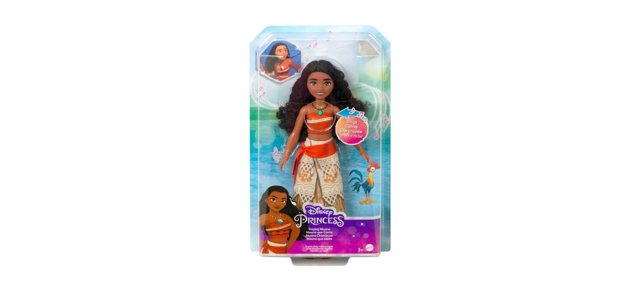 Mattel Disney Princess Toys Singing Moana Doll in Signature Clothing