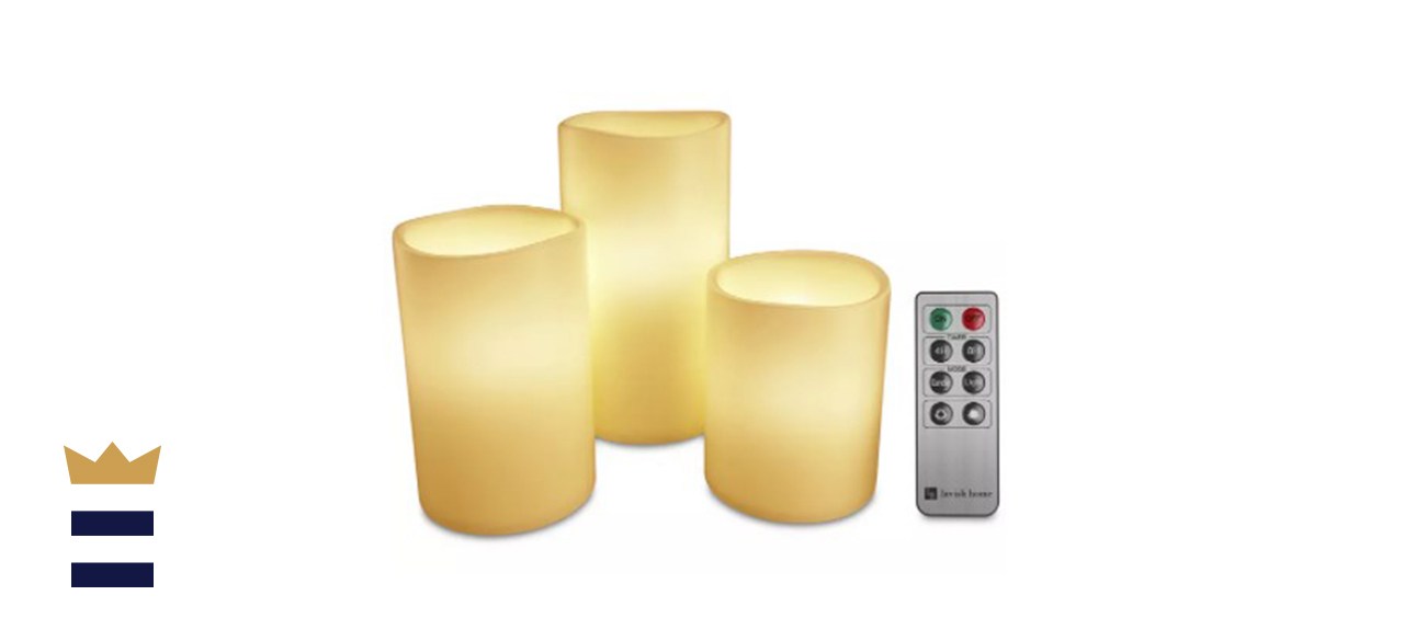 Trademark Global 4-Pc. Flameless LED Candles Set &amp; Remote Control