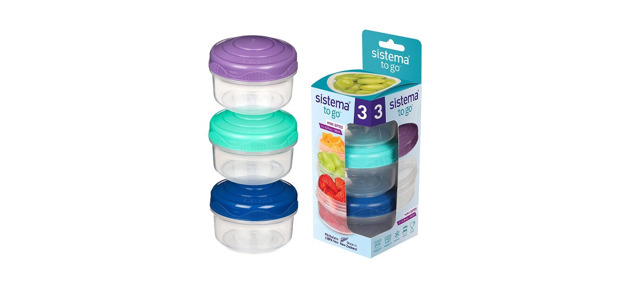 Sistema To Go Collection Mini Bites Small Food Storage Containers