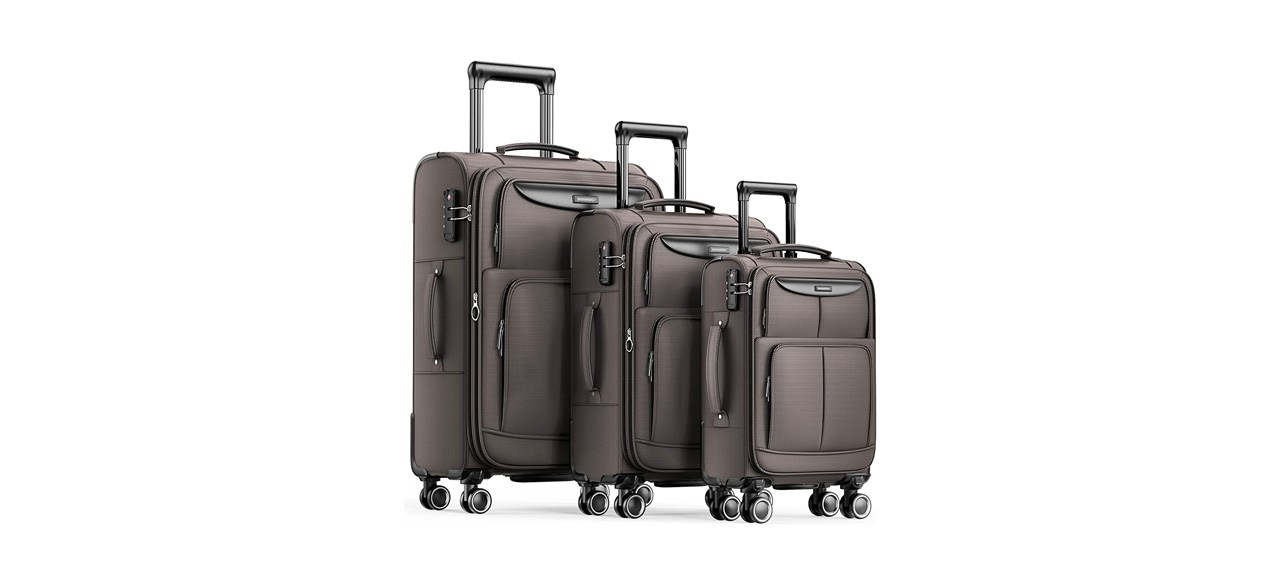 Best Showkoo 3-Piece Softside Expandable Luggage Set