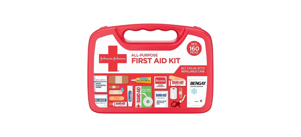 Johnson & Johnson All-Purpose Portable Compact Emergency First-Aid Kit