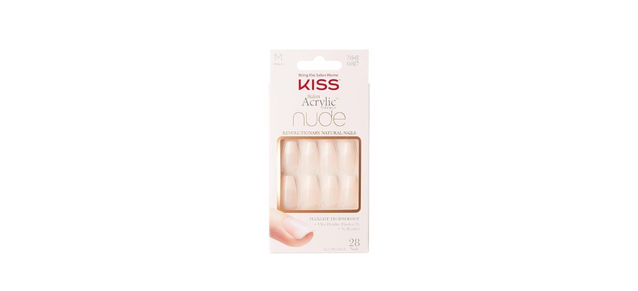 KISS Salon Acrylic Square Nude Nails