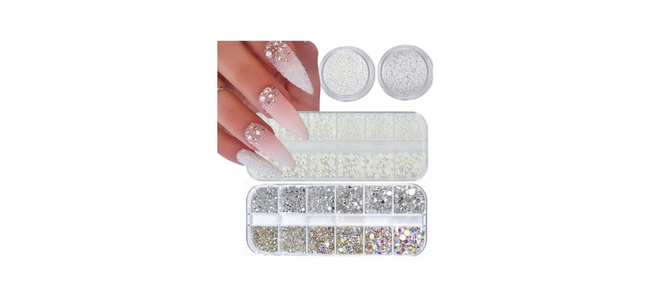 Votacos Flatback Rhinestones and Pearls Nail Charms