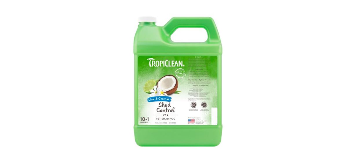 TropiClean Lime &amp; Coconut Deshedding Dog Shampoo