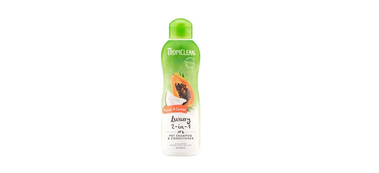 TropiClean Papaya and Coconut Luxury 2-in-1 Shampoo and Conditioner