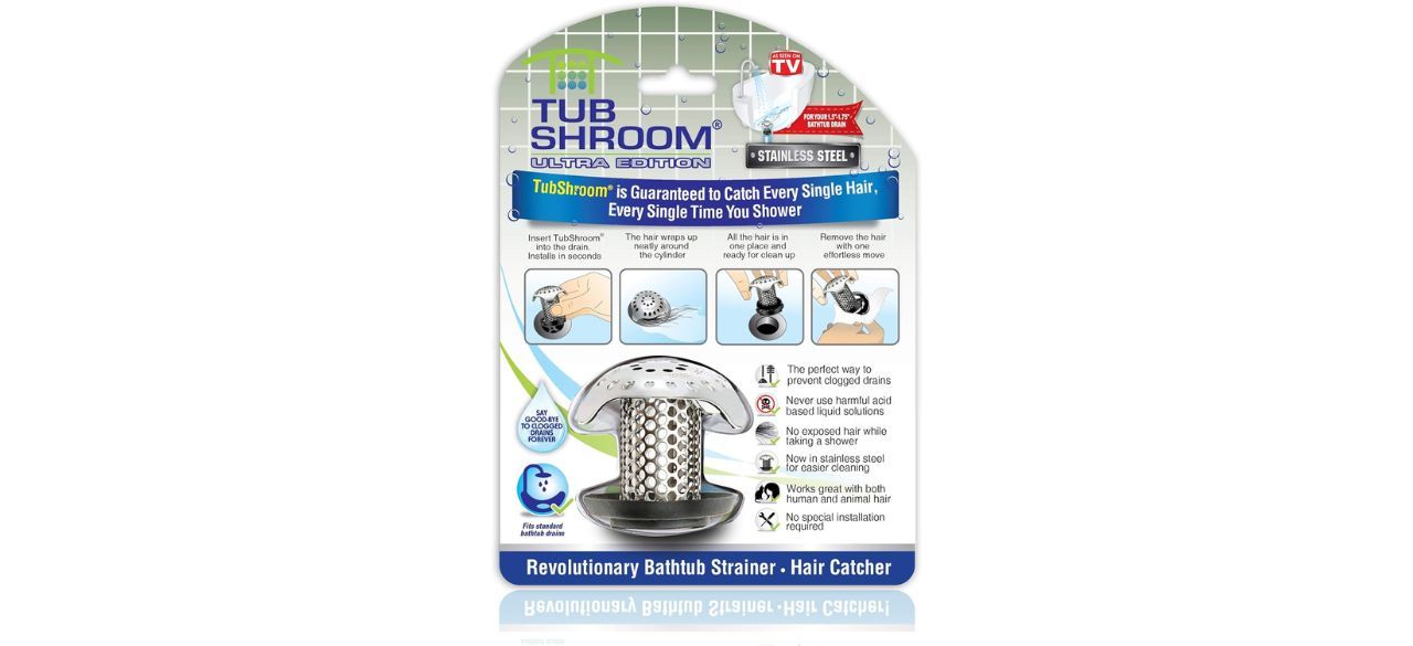 Tub Shroom on white background in package