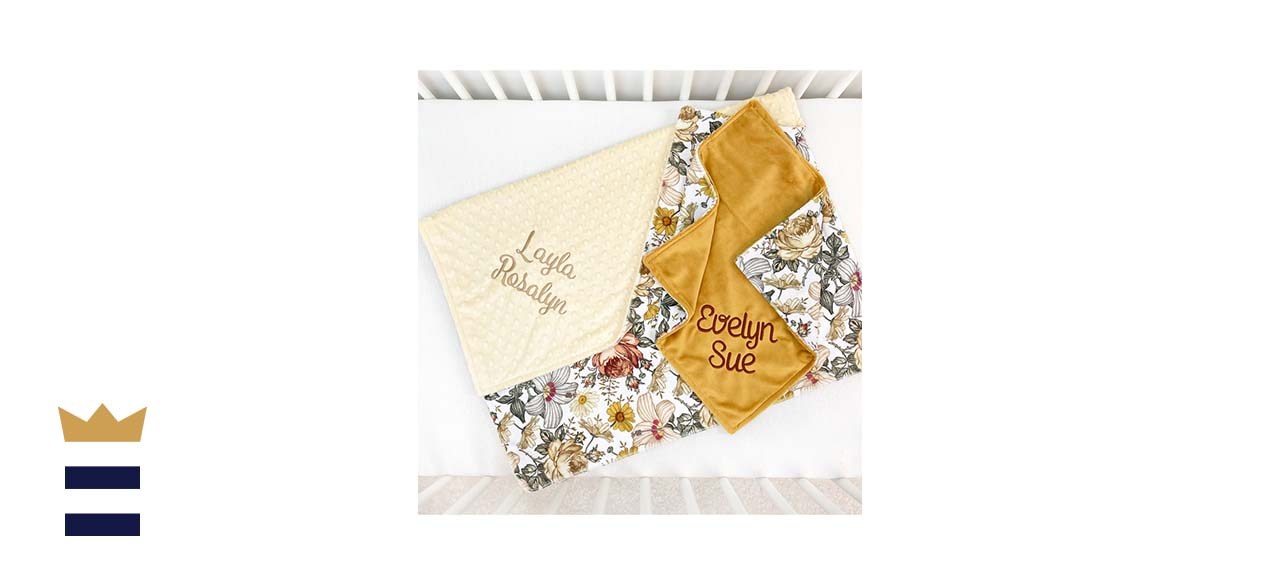 Baby blanket Minky Two Bees Baby Boutique