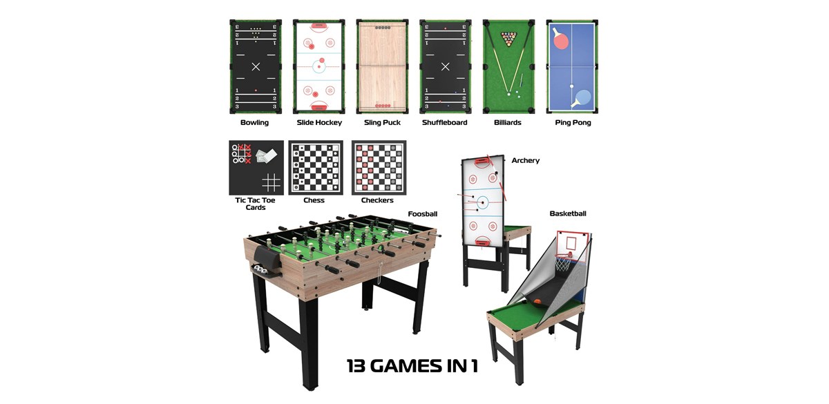 Tzumi 13-in-1 Multi Game Table