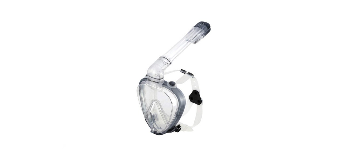 U.S. Divers AirGo Purge LX Submersible Panoramic Full Face Snorkeling Mask