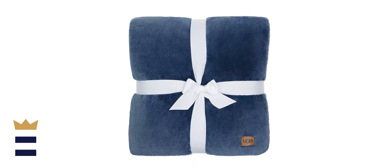 UGG Whitecap Plush Flannel Throw 