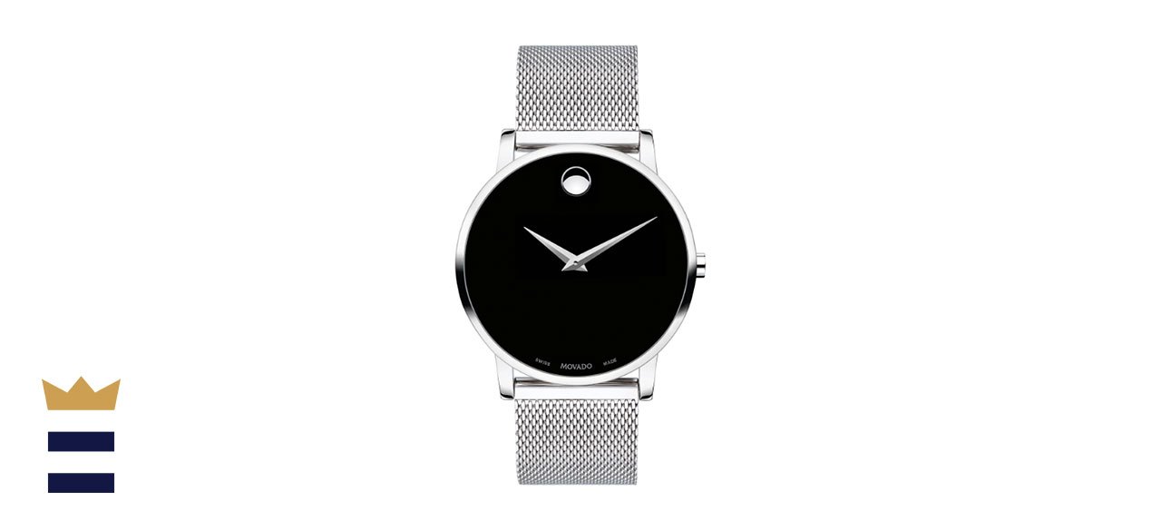 Unisex Swiss Museum Stainless Steel Mesh Watch