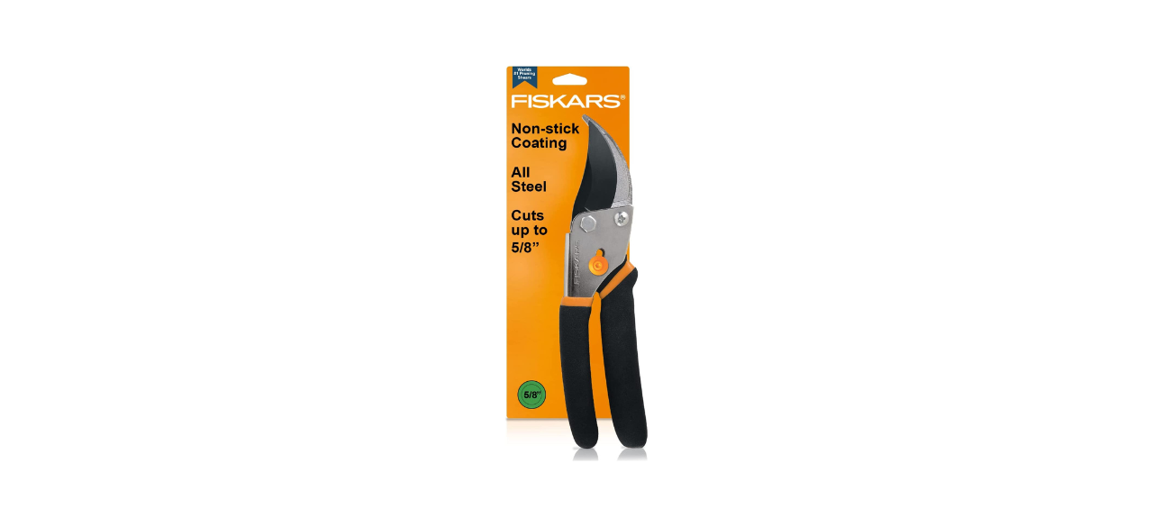 Fiskars 91095935J Steel Pruning Shears Bypass Pruner