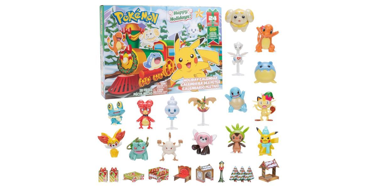 Pokémon Holiday Advent Calendar with Pokemon character toys