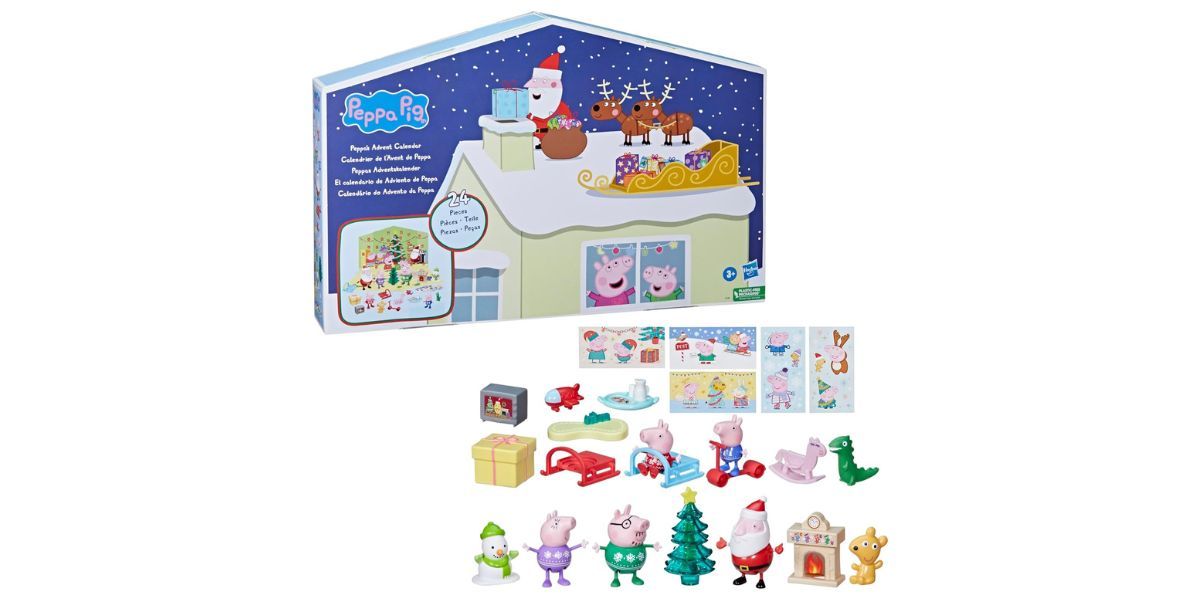 Peppa Pig Advent Calendar on white background