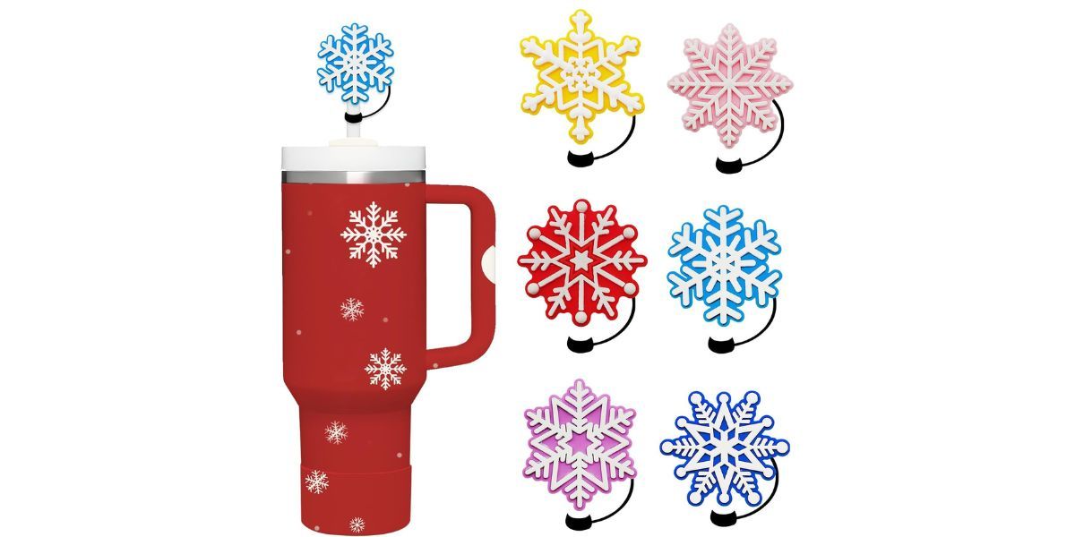  6PCS Christmas Straw Cover for Stanley Cup