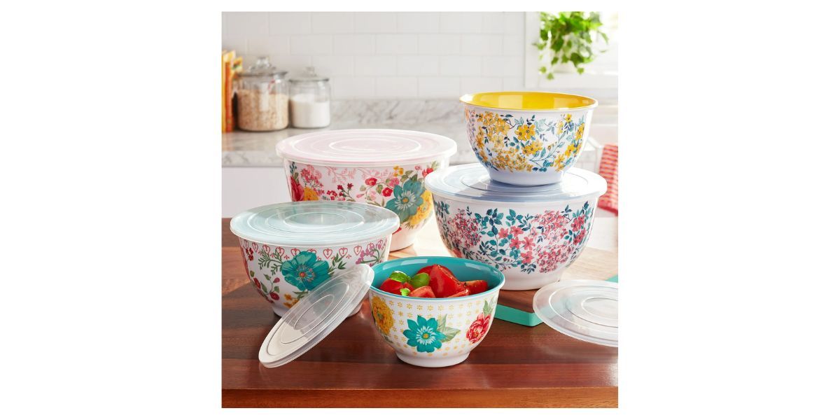 The Pioneer Woman 10-Piece Melamine Mixing Bowl Set