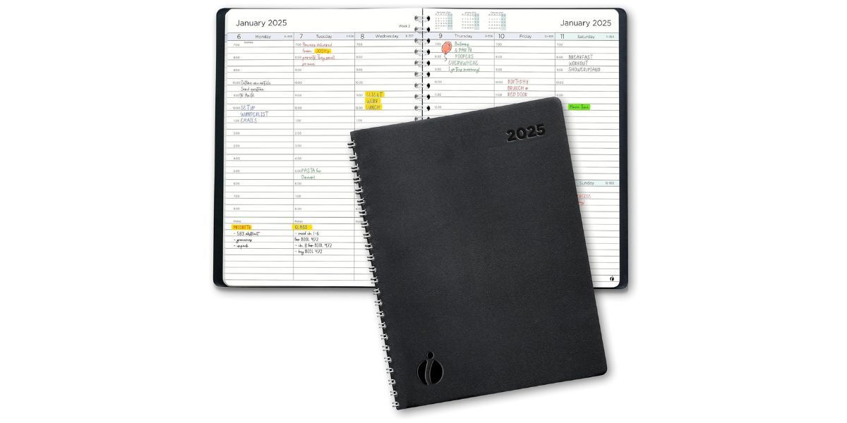 Inamio 2025 Weekly and Monthly Appointment Book