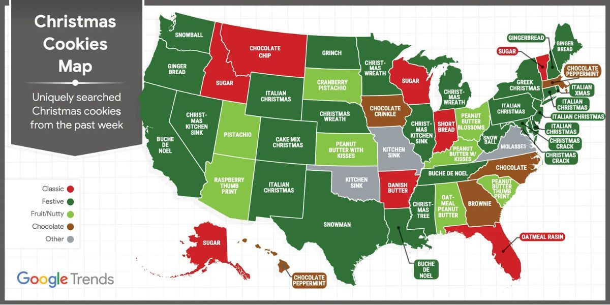 Christmas Cookie Map