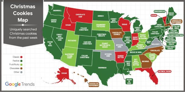 Here's The Most Googled Christmas Cookie Recipe In West Virginia