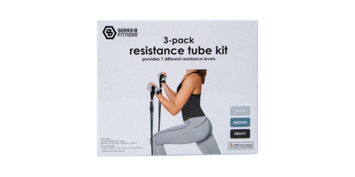 Series-8 Fitness Resistance Tube Kit 3-Count