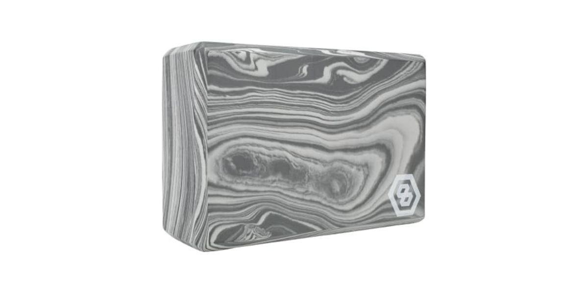 Series-8 Fitness Marble Print Yoga Block